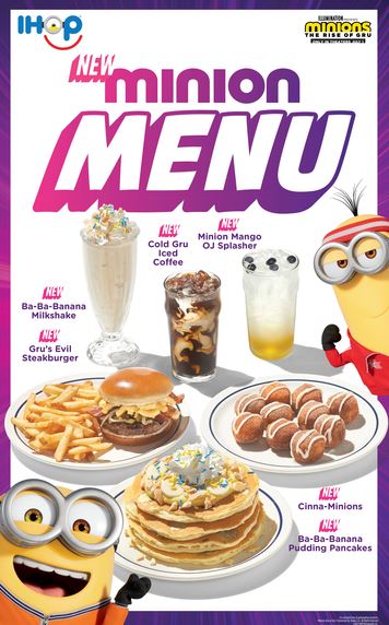 IHOP Minions Menu